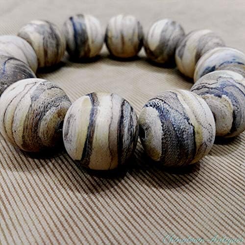 GLW Genuine Nha Trang 20 Mm Agarwood Aloewood Japa Mala Meditation Prayer Beads#3758