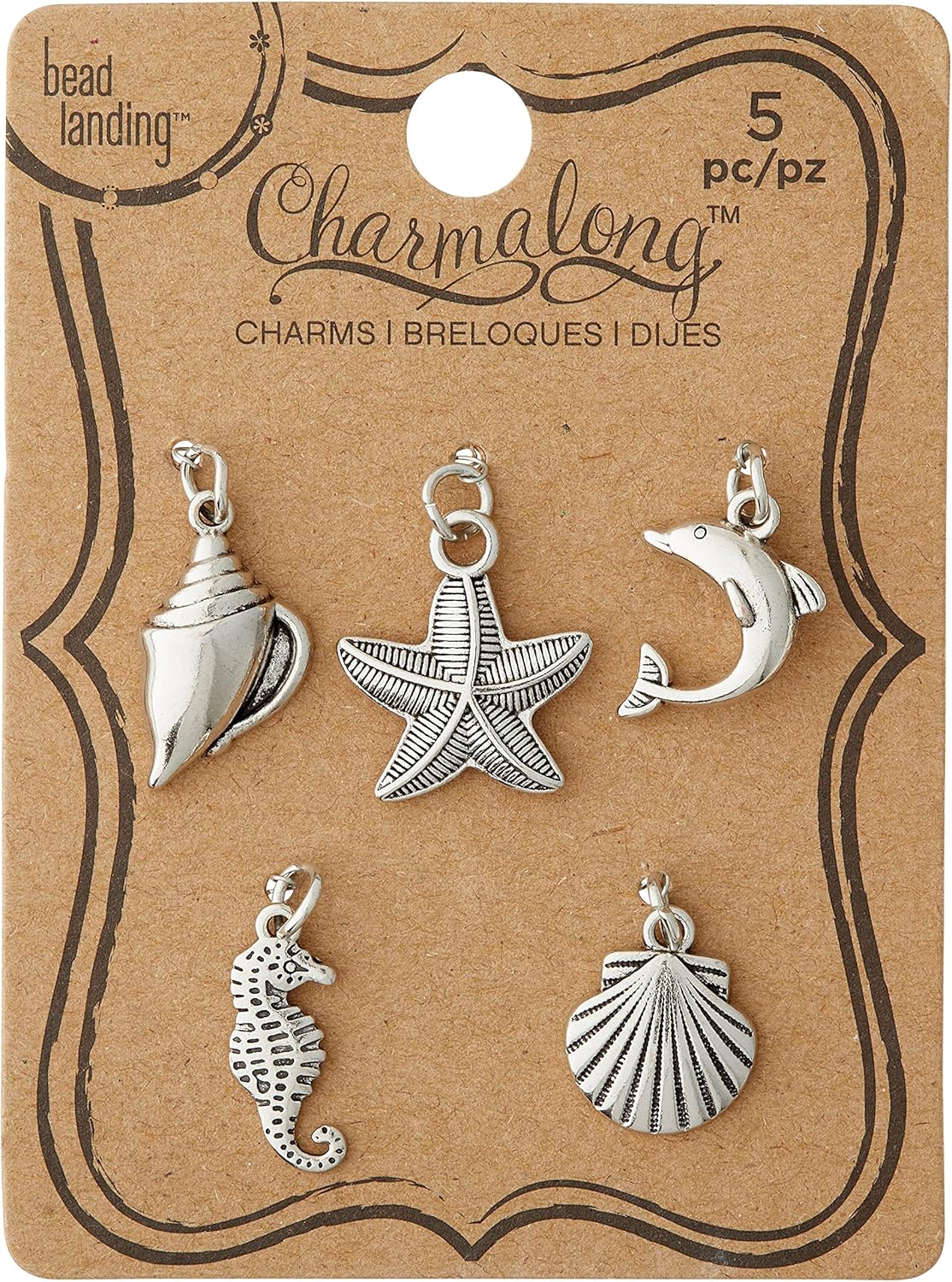 Bead Landing 12 Packs: 5 ct. (60 total) Sea Life Charms