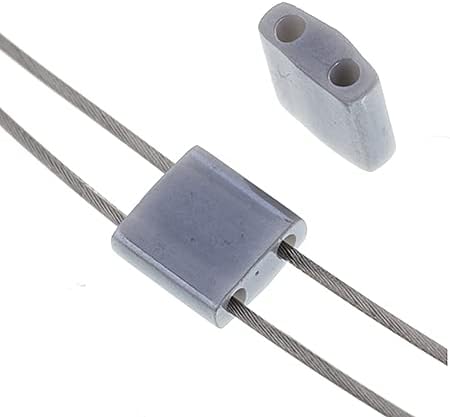 Beads 5x5mm 2 Hole TL0443 Silver Gray Opaque Luster 250Gms Bulk Bag of Japanese Glass Beads