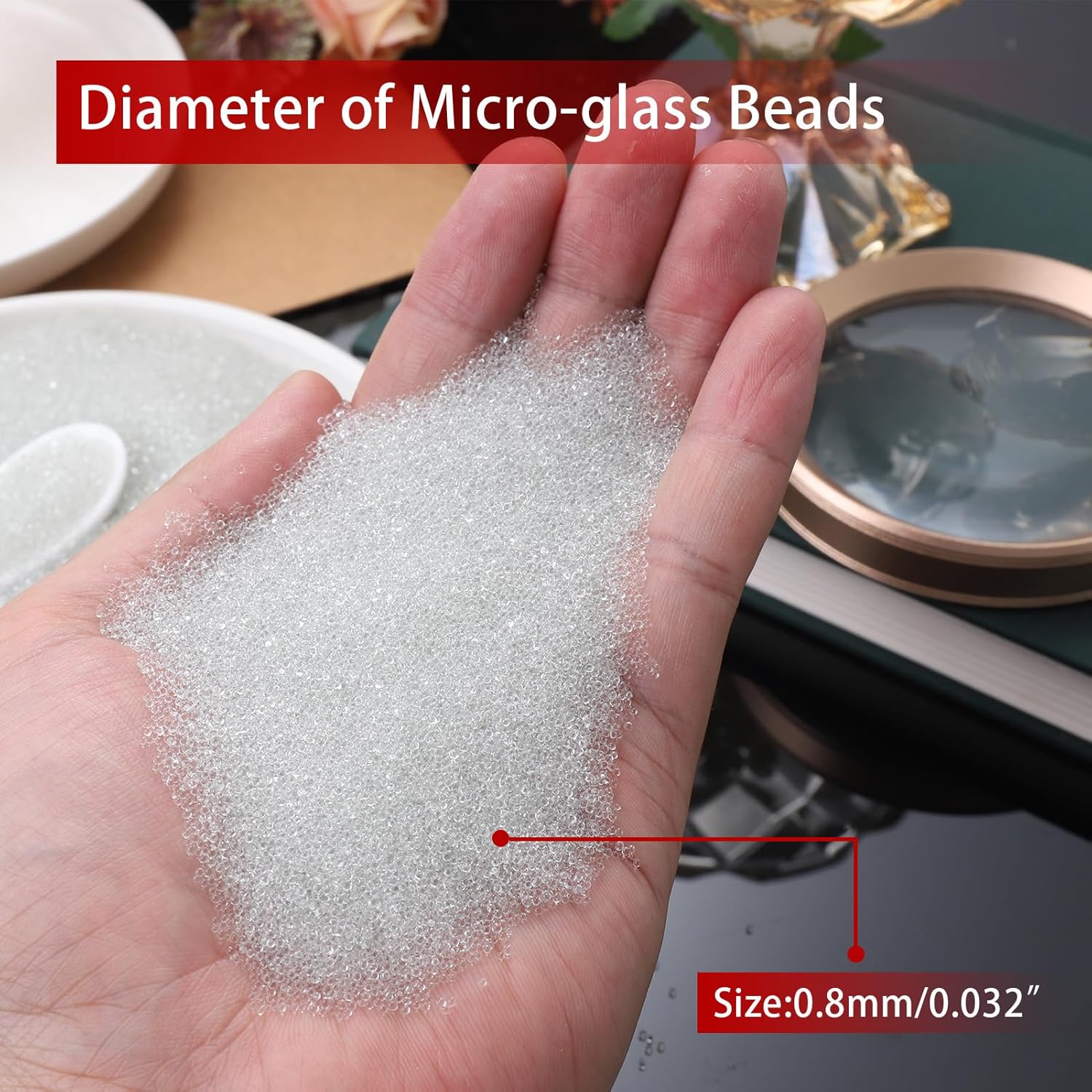 44Lbs Glass Beads, Premium Weighted Beads for Weighted Blanket, raft, Weighted Lap Pad, DIY