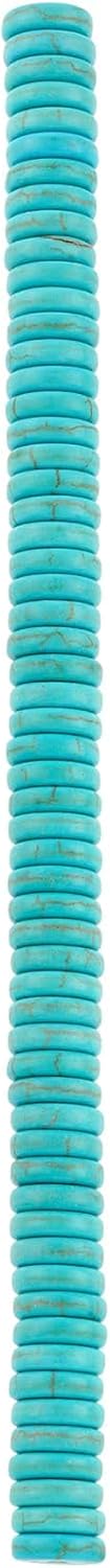 Bead Landing Turquoise Reconstituted Howlite Heishi Beads, 10mm, 12 Pack