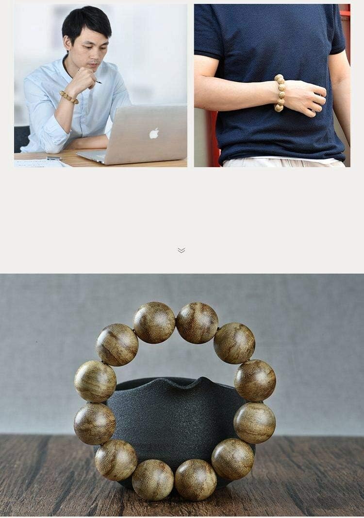 GLW Cambodia Wild Agarwood Malas Meditation Prayer Beads 17mm #4892