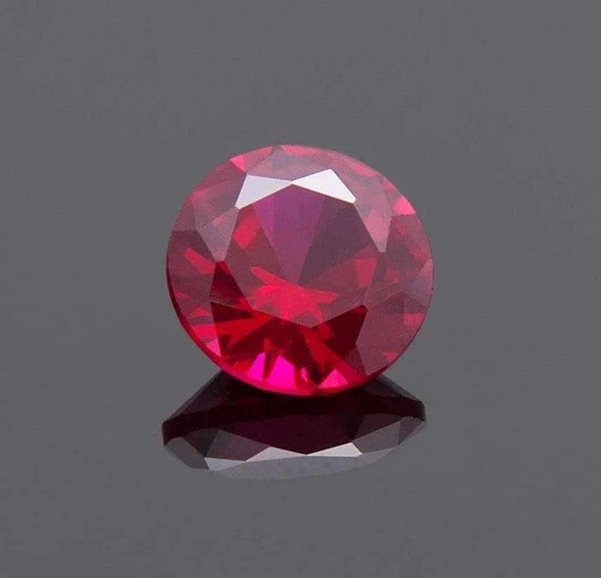 Natural Ruby Tanzania 9 mm Round Gemstone Cut Stone 4.3 ct. July Birthstone Loose Beads for Jewelry Making | Ring | Earring | Pendant