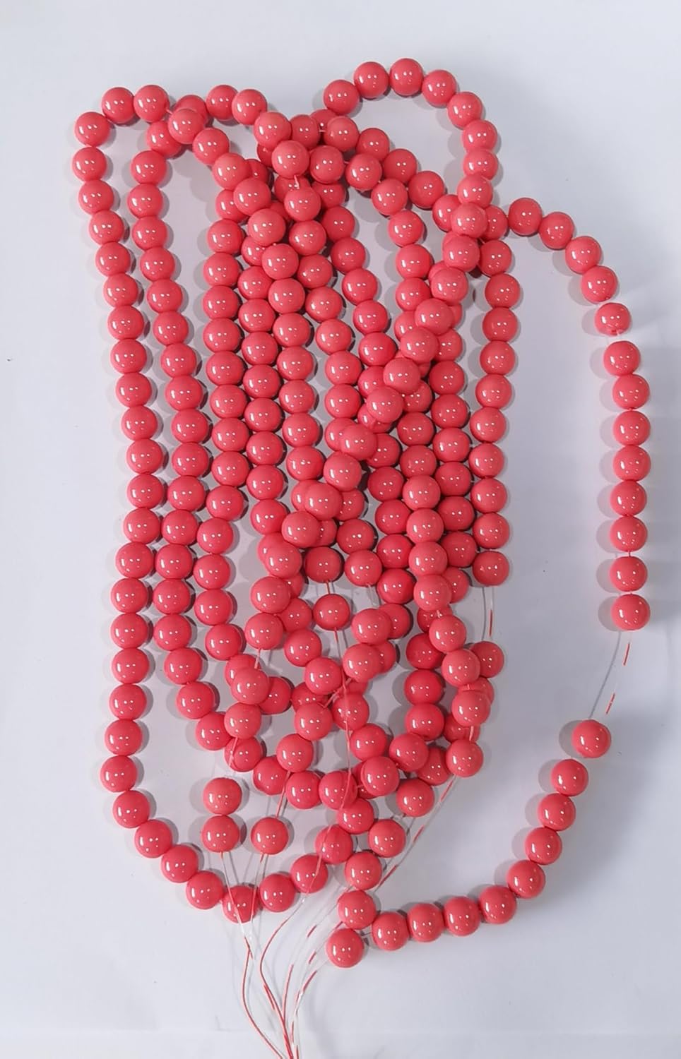 240pcs 10mm Glass Beads for DIY Bracelets, Bangles - 30 Colors Options for Crafting - (Color: C-23 / Size: 10mm)