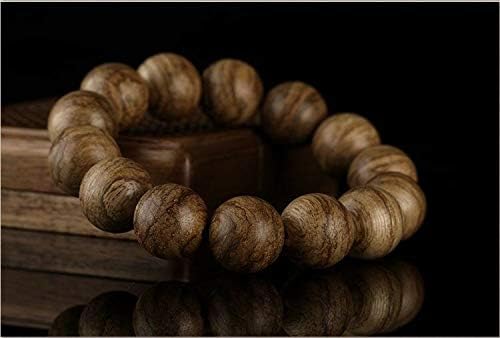 GLW Hai Nan Genuine Natural Wild Agarwood Aloewood 15 mm Malas Prayer Beads #492
