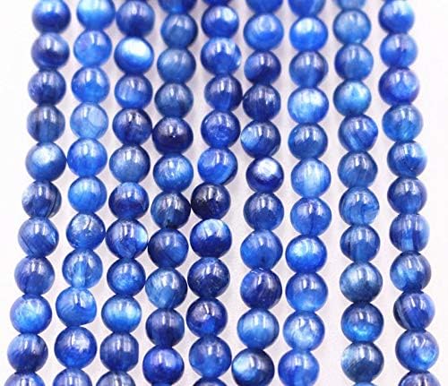 12MM 14MM Natural AA Blue Kyanite Beads,15 inches per Strand,Gemstone Smooth Round Loose Beads Wholesale Supply,DIY Beads