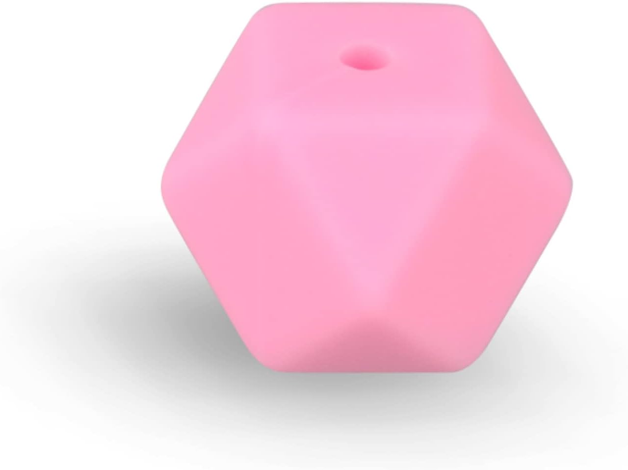 50 Pieces 14mm Silicone Beads Hexagon Loose Rubber Beads for DIY Bracelets and Necklace Jewelry Keychain Making Accessories (52)