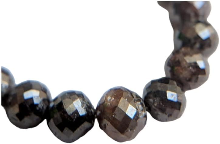 3.8-4.5mm Brown Faceted Diamond Balls, Sparkling Brown Faceted Diamond Beads, Brown Diamond For Necklace (2Pcs To 10Pcs Options) - PPD315, 3.8-4.5 MM