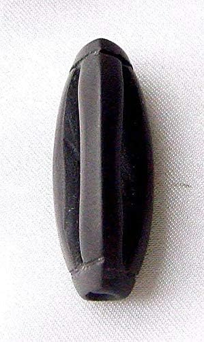 Stunning Carved Matte Onyx Centerpiece Bead Strand | 29x11 to 27x10mm| 14 Beads|