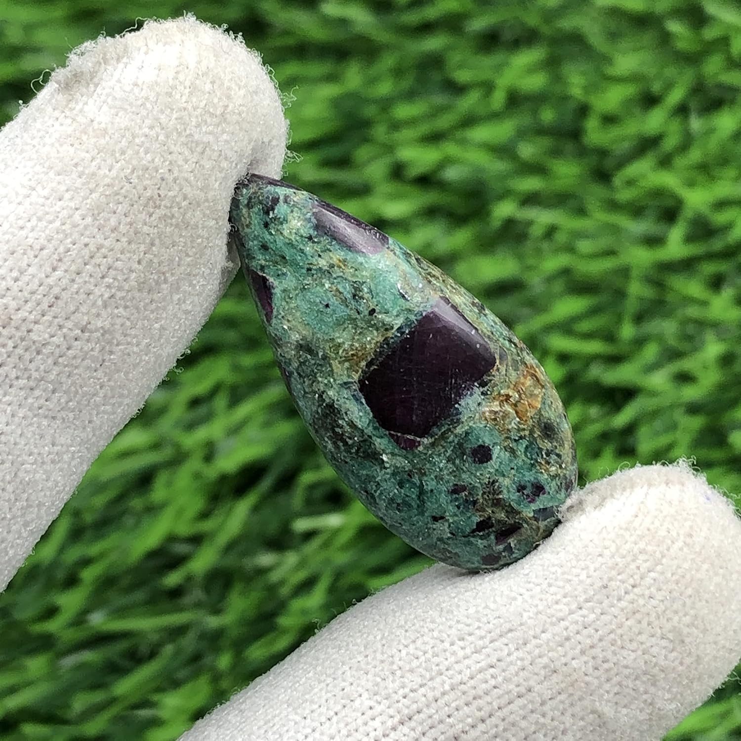 Natural RUBY IN FUCHSITE Gemstone Loose Cabochon Lot For Jewelry Making, Loose Gemstone For Ring, Earring & Pendant Necklace, Jewelry Making Cabochons, Healing Gemstones