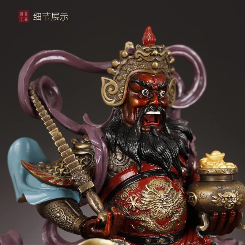 铜赵公明财神骑虎像纯铜武财神赵公明神像供奉客厅玄关(1PCS 6号高13cm赵公明)