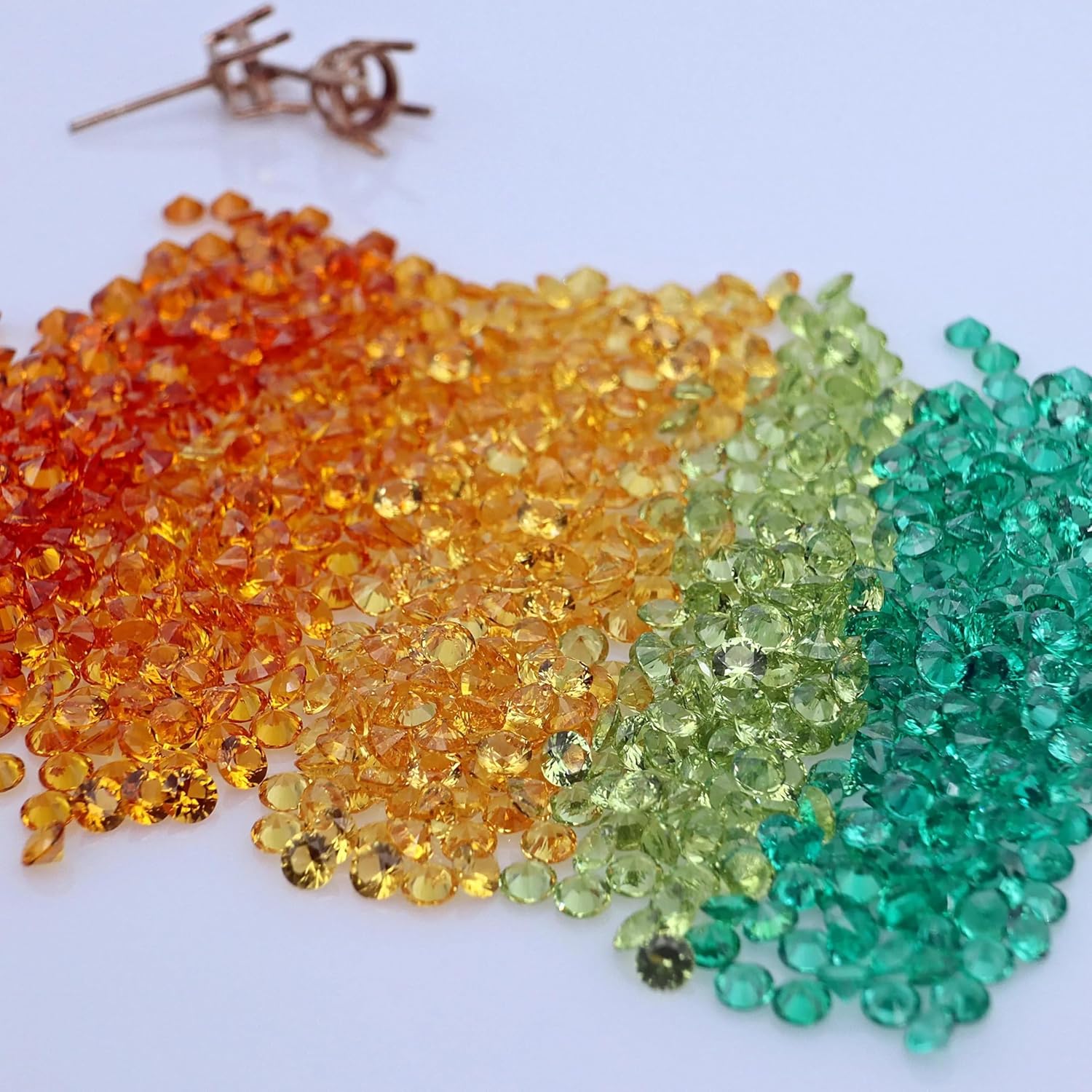 Crystal Loose Gemstones Round Cut for Jewelry