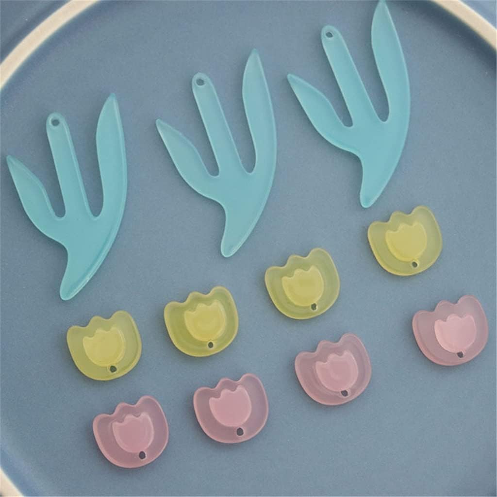 SIDUFHAOPKLL Jelly Acrylic Earrings DIY Handicraft Material Accessories(Black)