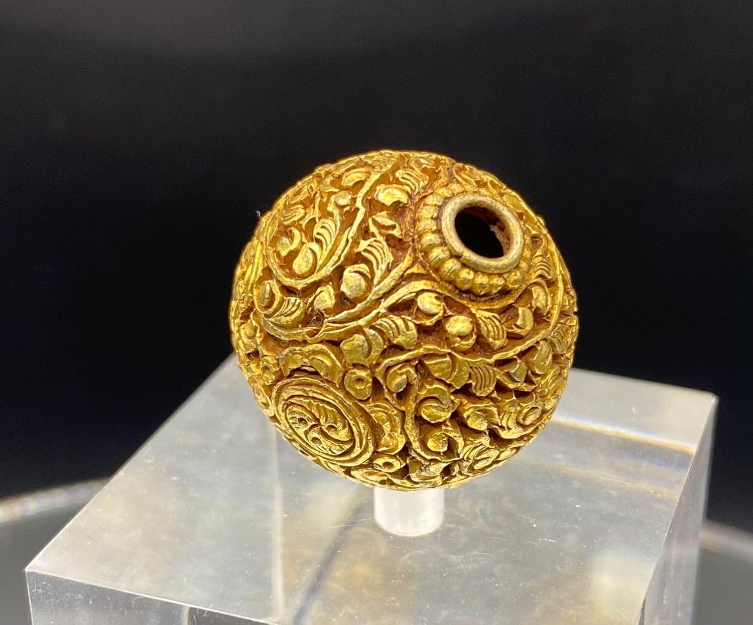 Handcrafted Afghan Silver Gold Plated Bead 25x24mm – 12.18g Antique Nepalese Tibetan Jewelry Bead for Necklace & Bracelet Making, Ethnic Boho Vintage for DIY Jewelry Design (20)