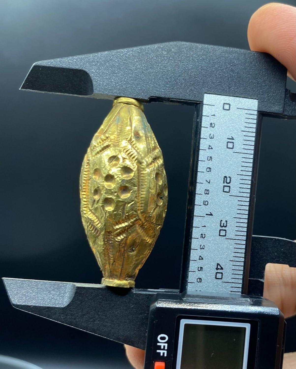 Handcrafted Afghan Silver Gold Plated Bead 43x29mm – 10.96g Antique Nepalese Tibetan Jewelry Bead for Necklace & Bracelet Making, Ethnic Boho Vintage for DIY Jewelry Design (20)