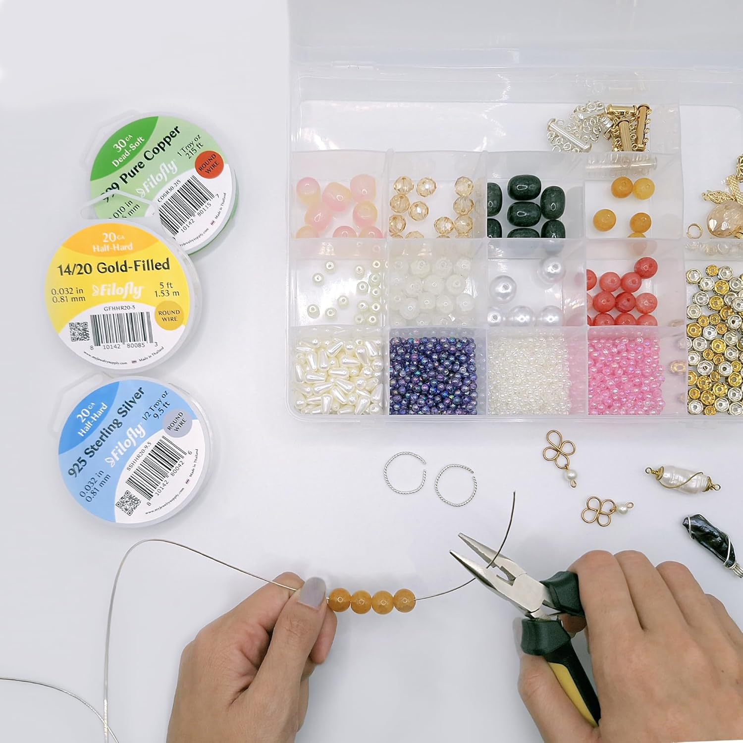 18 Gauge, 14/20 Yellow Gold-Filled Wire, Half Hard, Round, 1/2 Troy oz (6.5 FT)