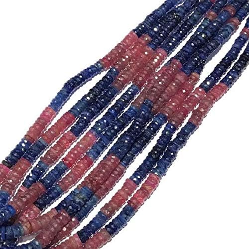 Sapphire, Glass Filled Sapphire, Faceted Beads, Size 5.5 to 6.5 mm - 16