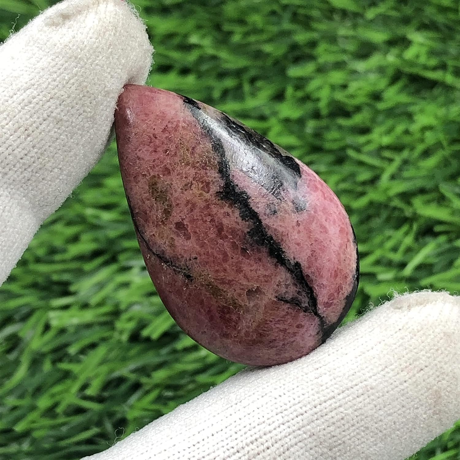 Natural BLACK RHODONITE Gemstone Loose Cabochon Lot For Jewelry Making, Loose Gemstone For Ring, Earring & Pendant Necklace, Jewelry Making Cabochons, Healing Gemstones