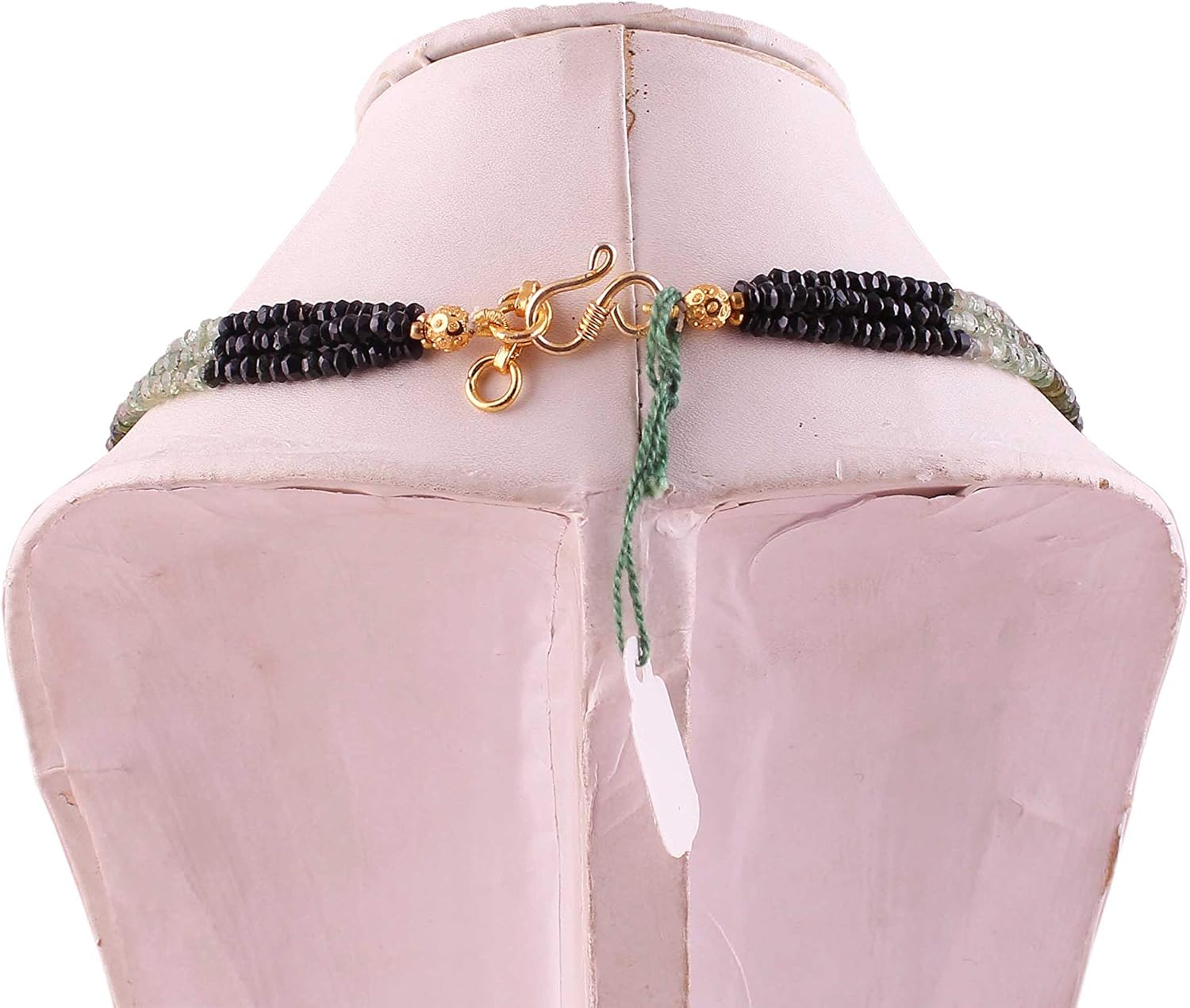 Natural Gemstone Multi Color Tourmaline Faceted rondelle Beads Necklace pandent for Women | 21 inch Gemstone Necklace|3-4 mm Loose Beads for Jewelry Making | Healing Beads Necklace