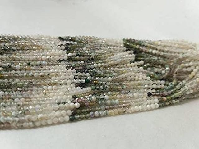 2-2.5mm Micro Multi Shaded Agate King Faceted Rondelle Beads 13 Inch lot of 10 Strands CHIK-STRD-95980