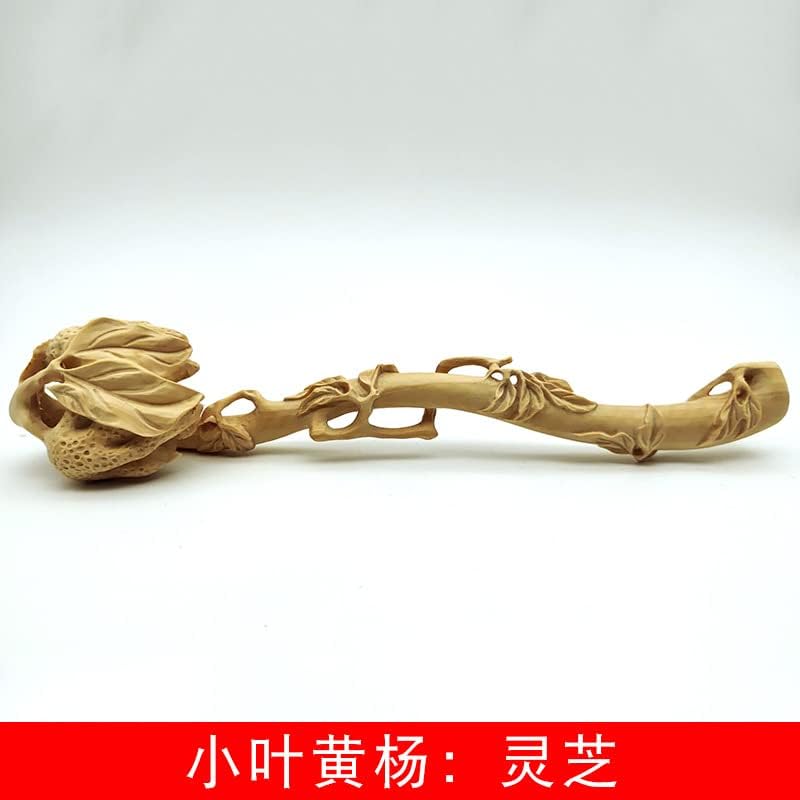 小叶黄杨灵芝把玩件 摆饰书桌装饰工艺规格20×4.5×3.8cm 手把件(小叶黄杨灵芝)