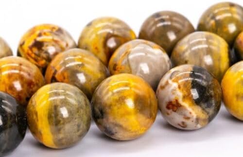 12mm Natural Yellow Jasper Grade AAA Round Loose Bead Full Strand Fast Free Supply