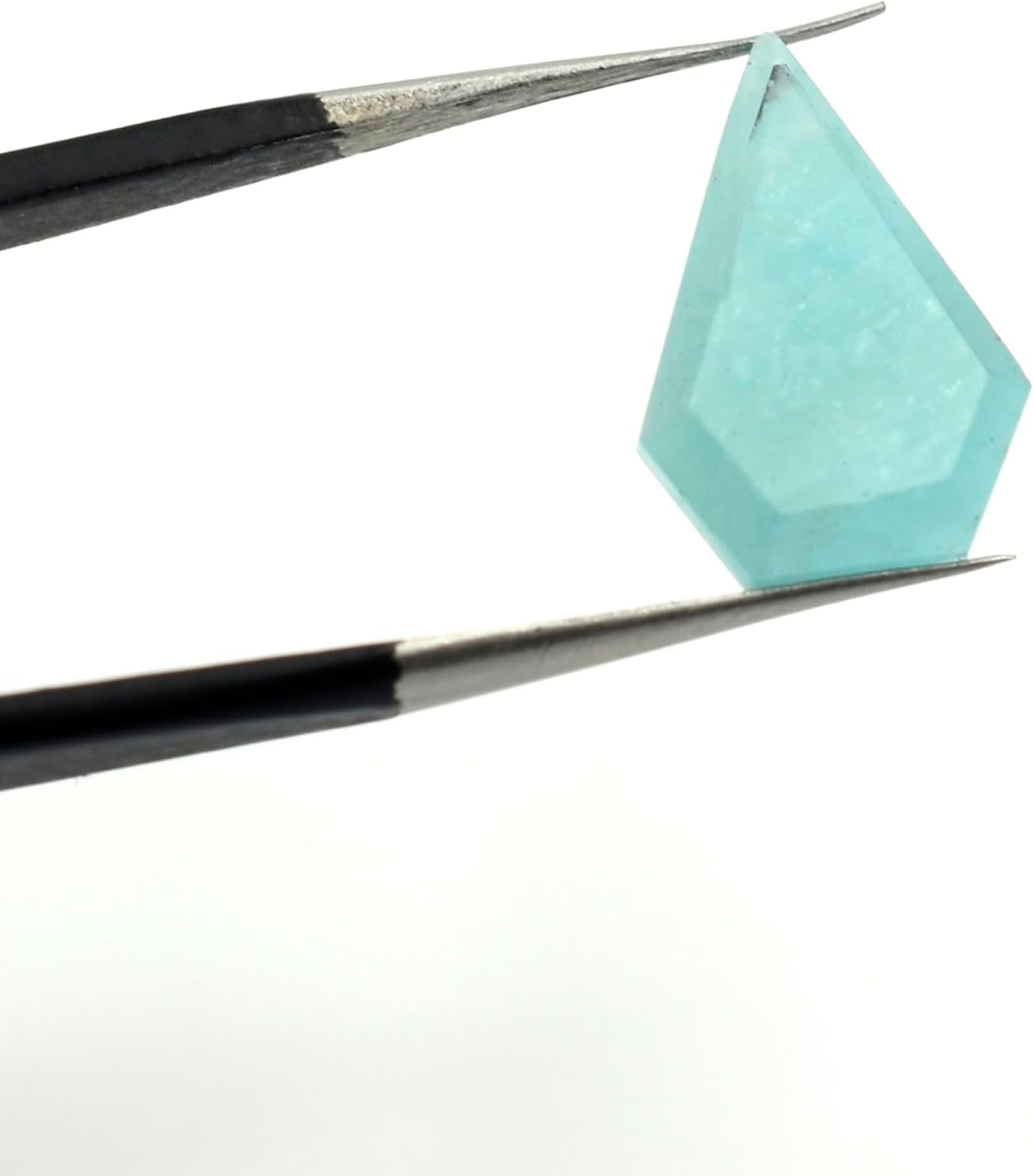 Natural Amazonite Stone Beads for Jewelry Making Faceted Slice Brilliant Cut 10X12 to 12X15 mm Diamond Shape Bead Loose Gemstone DIY pendant Charm Stones