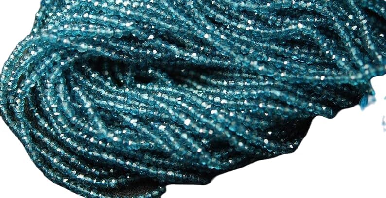 13 inch Strand of Natural gem London Mystic Quartz, 3mm Rondelle Faceted Beads for DIY Jewelry Making. | Beads_05130