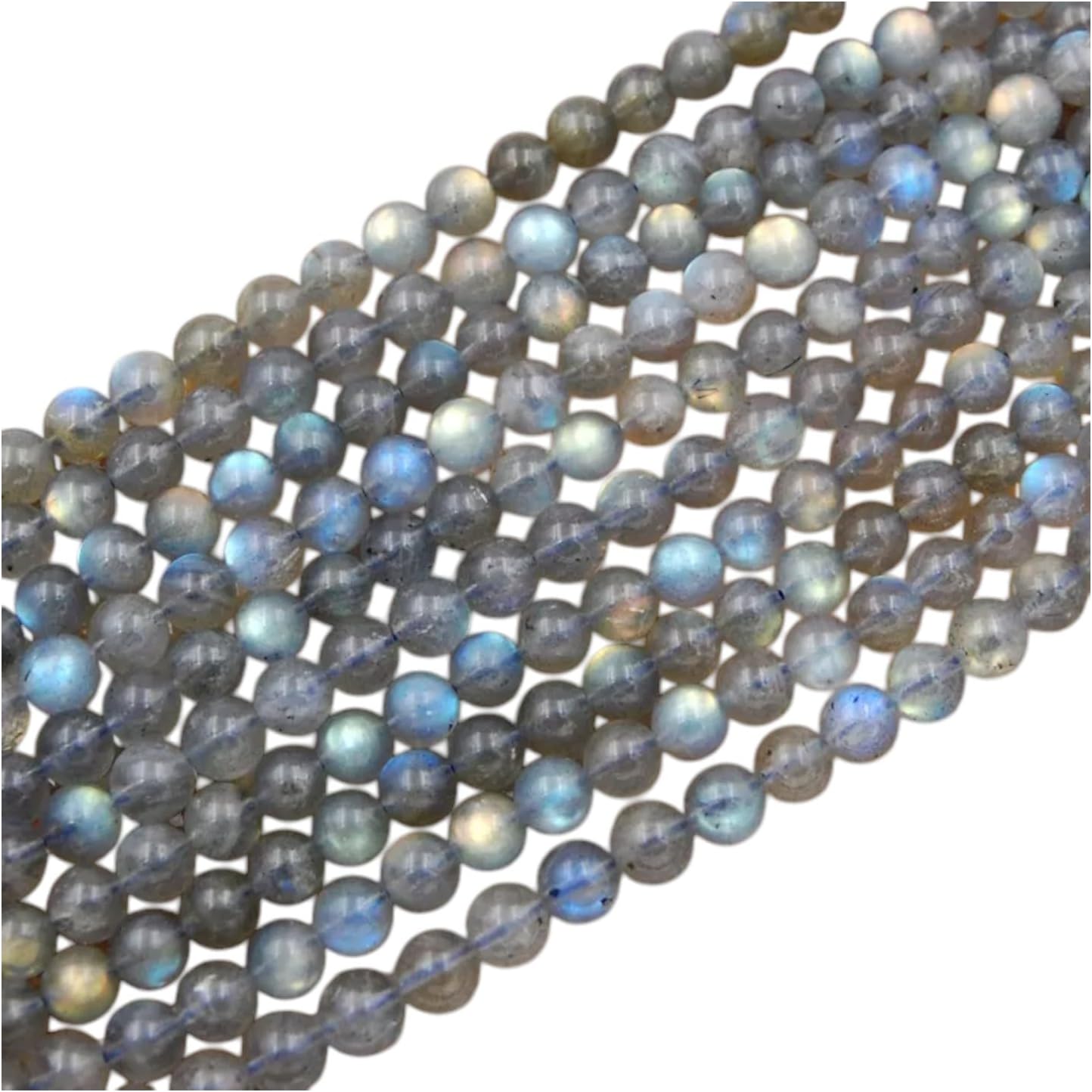Natural Labradorite Round Beads 15.5