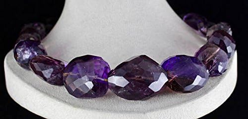 Natural AMETRINE FACETTED BEADS Tumble Necklace 22 INCHES 39 MM TO 30 MM