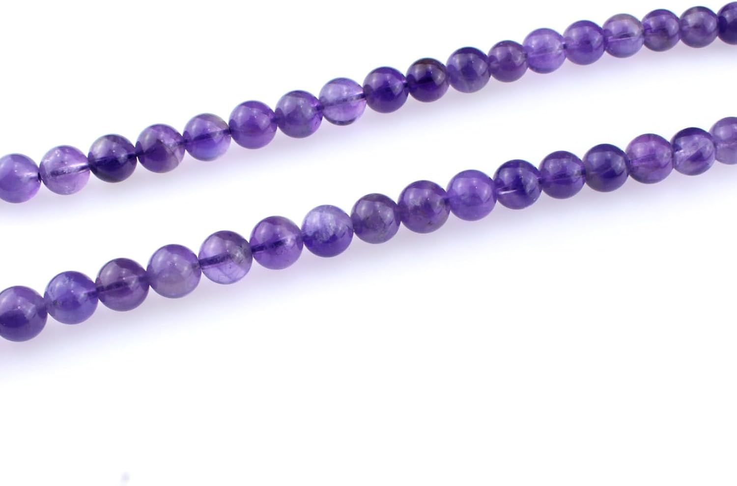 Muslims Islamic Dhikr Tasbeeh Tasbih Prayer Beads, Amethyst Purple Crystal 99 Beads with Tassel