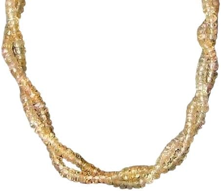 Spakling Champagne Imperial Topaz Faceted Bead 16 1/4 inch Strand | 28.4 cts | for Jewelry Making