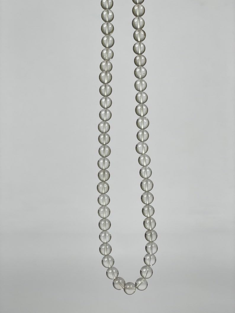 Natural Natural Crystal Clear Quartz rondella Smooth Beads 7.5-8mm 13 inch Long String Jewelry Making Gemstone Beads for Necklace Bracelet