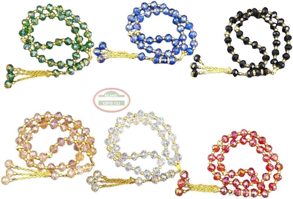 Muslim Prayer Beads [96 Pack] Islamic Prayer Beads Tasbeeh Counter misbaha Islamic Favors Islamic Wedding Favors Crystal Prayer Beads Crystal Rosery