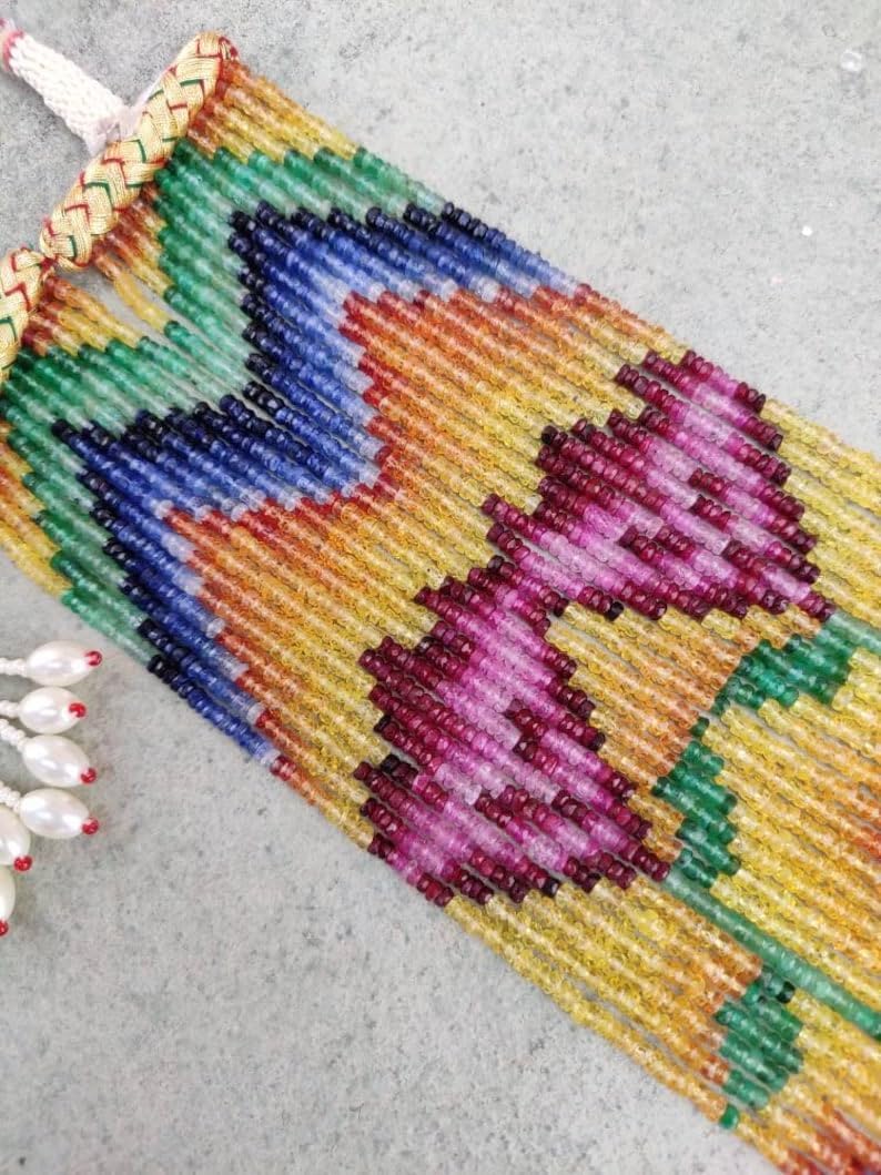 Natural Natural Gemstone roundelle Faceted Beads 2.5-3.5 mm 17-21 inches Long String Jewelry Making Gemstone Beads for Necklace Bracelet