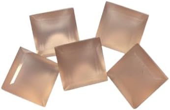 Pink chalcedony Square Cut Faceted back Pointed Loose Gemstones For Earrings Pendant & Jewelry Making (10 Pieces) Set