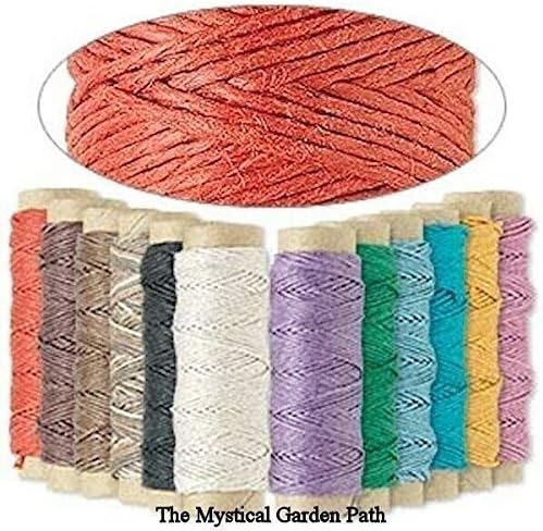 12x29 Foot Assorted 3 Ply Spools 0.5mm Hemp Cord with 10lb Test Strength