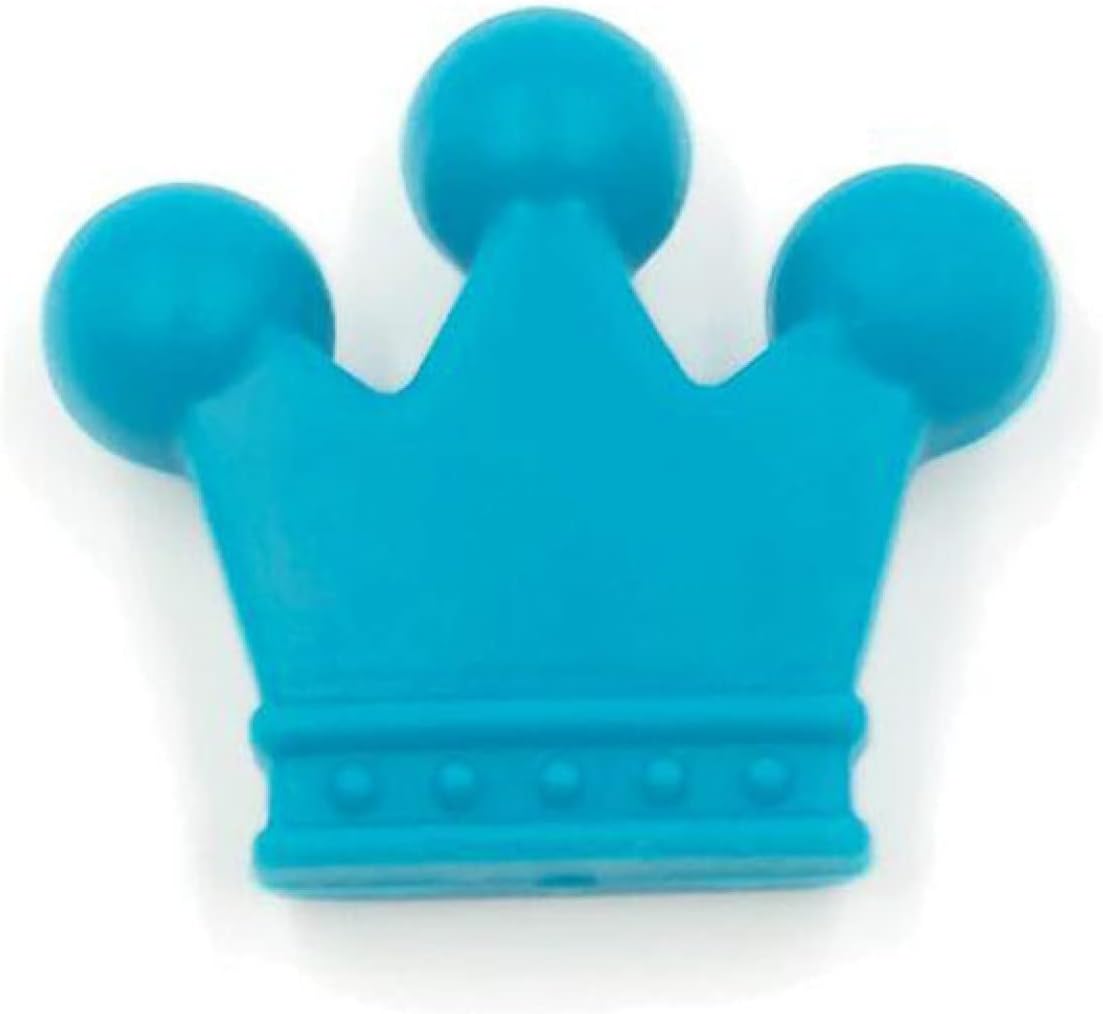 Silicone Beads 35mm Bulk for Keychain Making Colorful Silicone Beads Crown Shaped Silicone Beads for Bracelets Lanyards Necklace Jewelry DIY Crafts 20 Pieces (8)