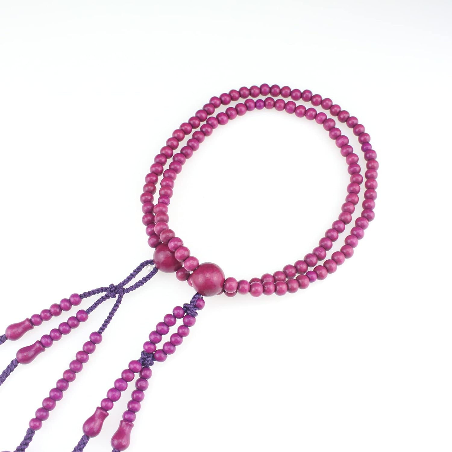 BRD Soka Gakkai Beads, Nichiren Beads Juzu, SGI Prayer Buddhism Member Purple Wood