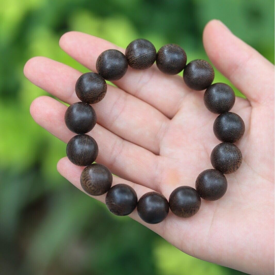 Agarwood 15mm Brunei Snakeskin Agarwood Strand Buddha Bead Rosary