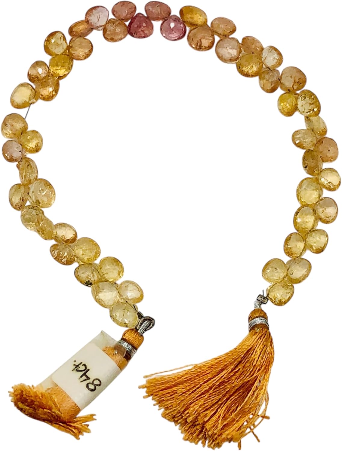 84cts Natural Imperial Topaz Faceted Bead Strand 110220 for Jewelry Making