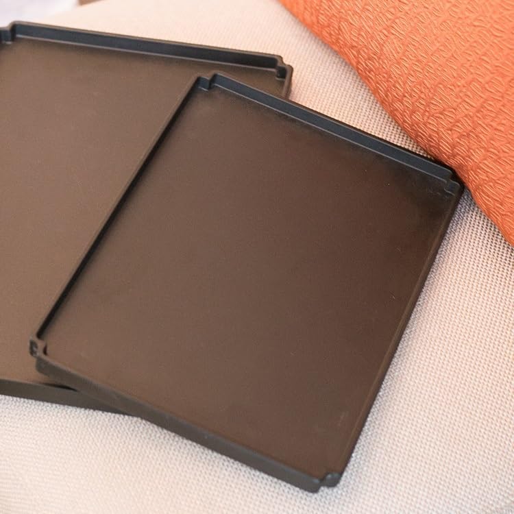 Foodtray Hotel Tea Tray Household Water Cup Rectangular Large and Medium Table Frosted Light Luxury Square Dining Serving(C)