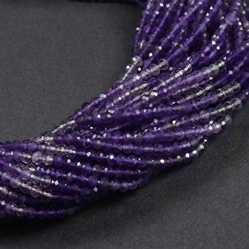 13 inch natural beads strand of 3.5mm faceted rondelle mystic garnet gemstone beads for DIY jewelry - necklace, bracelet, earring, ring.