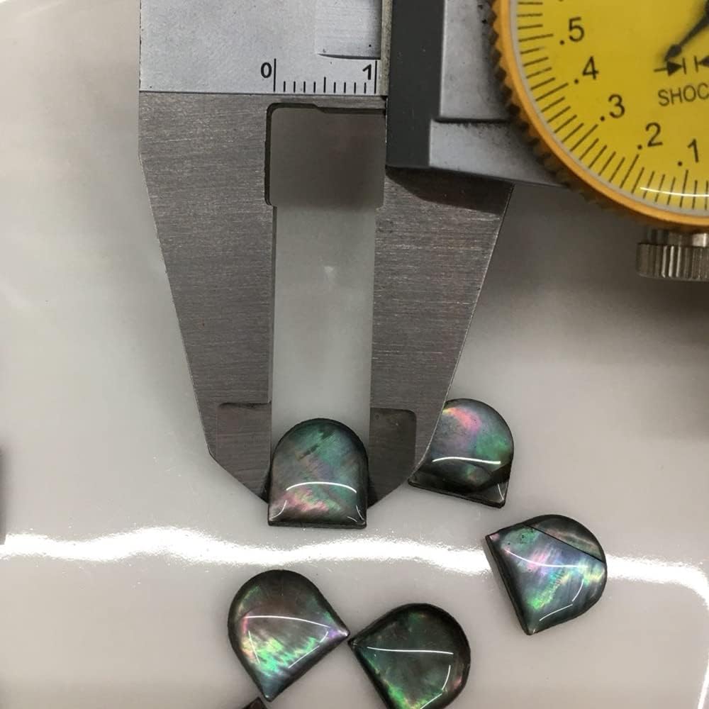 Davitu 100pcs/lot 10mm Natural Square Cabochon Blue Abalone Shell Mother of Pearl Peacock MOP Pearl Shell for DIY Jewelry|Beads| - - (Color: 10mm Square)