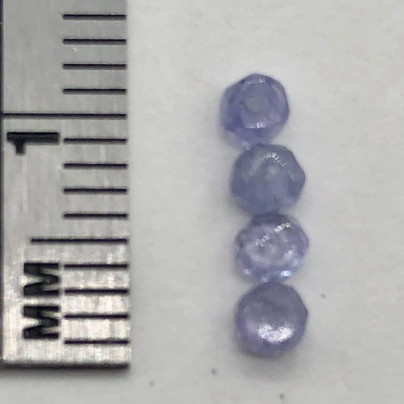 Tanzanite Faceted from 3x1.25mm to 2.5x1mm Roundel Bead 15 inch Strand 109713 for Jewelry Making