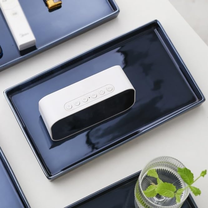 Tray Light Luxury Rectangular Tray B&B Hotel Bathroom Bathroom Wash Table Aromatherapy Cosmetics Storage Tray Serving Trays(B)