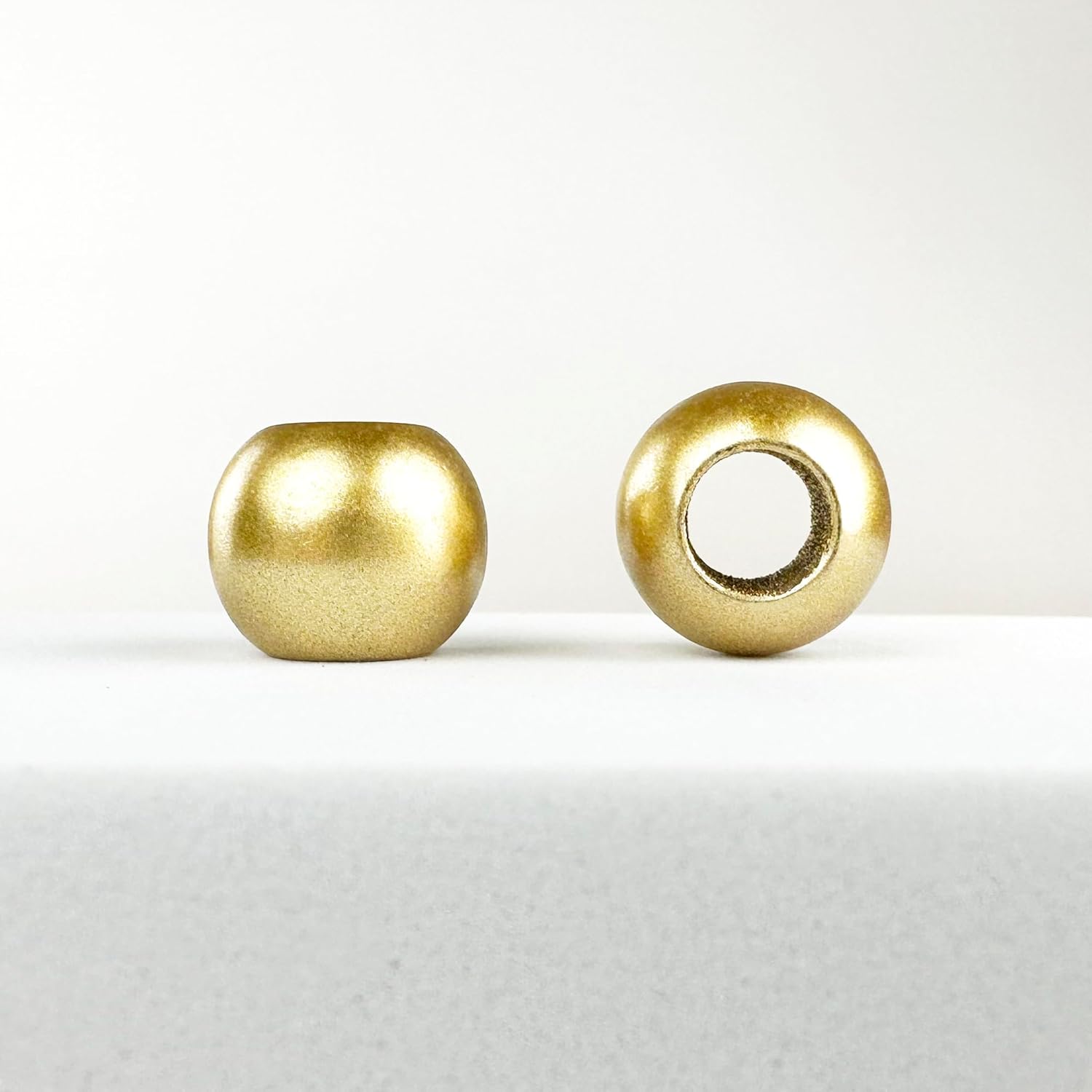 Multicolor Matte Metallic Acrylic Large Hole Beads 12mm with 5.7mm Hole, 2400 Count