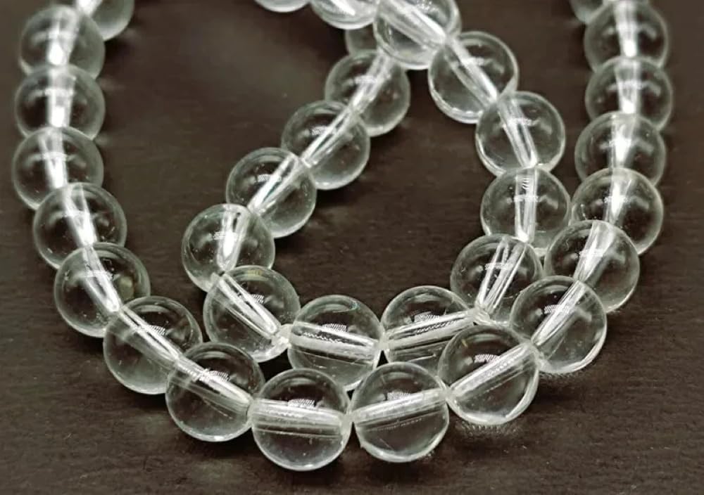 Crystal Quartz Beads 7mm Round Energy Healing 15 inch for Jewelry Making