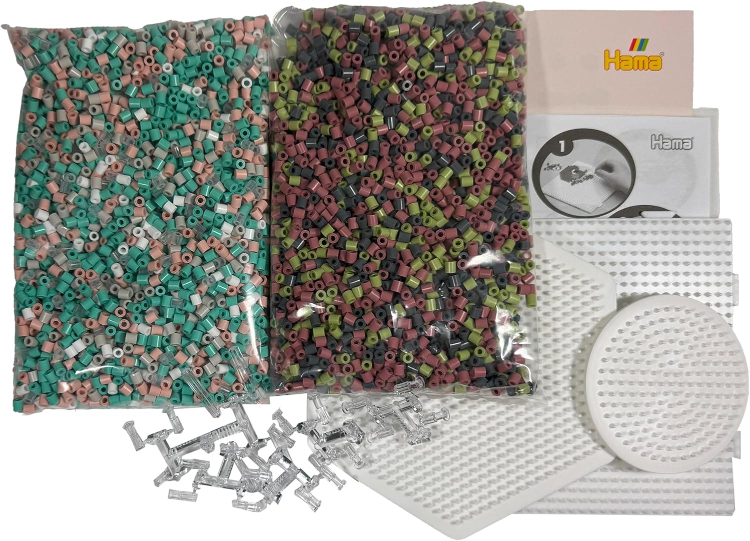 Hama Perlen 3624 Iron-On Beads 3D Birthday Train Art with Approx. 6,000 Midi Beads, 3 Pin Plates and 4 Connectors, Motif Template, Ironing Paper, for Children from 14 Years