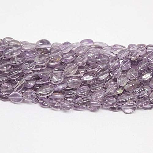 10 Strand Pink Amethyst Oval Gemstone Loose Craft Beads Strand 13 Inch Long 8mm 9mm Code-HIGH-1796